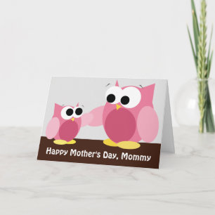Carte Les Owls de Maman et Daughter