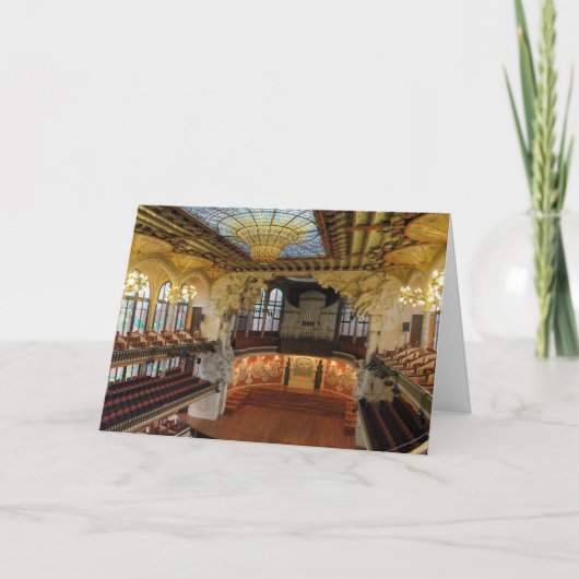 Carte Les Palaos de la Musica Catalana (Devant)