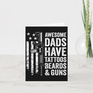 Carte Les papas ont des oreilles de tatouage & Armes