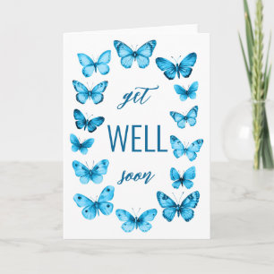 Carte Les papillons Aquarellés Gras SE METTENT BIENTÔT S