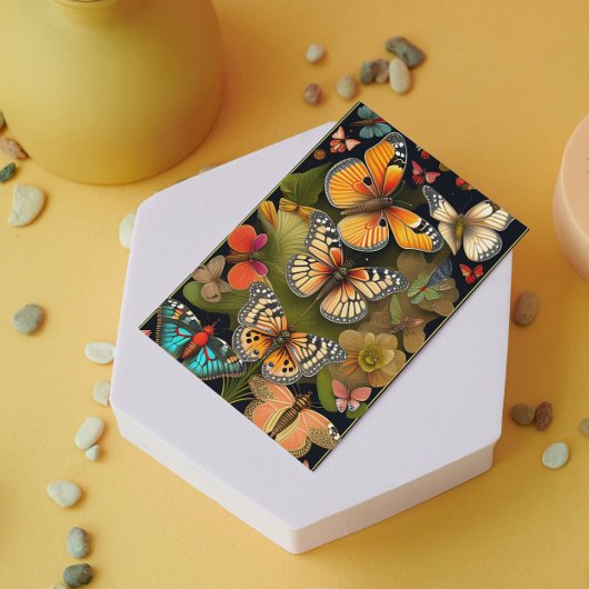 Carte Les papillons | Salutation Haeckel moderne