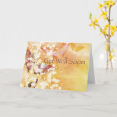 Carte Les papillons se portent bien (Fleur jaune)