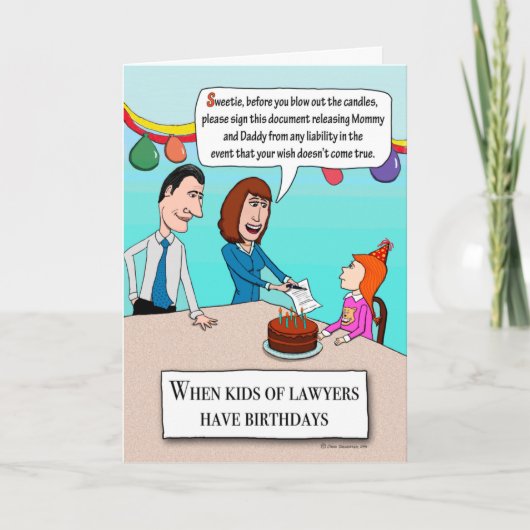 Carte Les Parents Amoureux Sont Avocats Anniversaire (Devant)