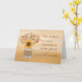 Carte Les parents sont des bénédictions au tournesol de  (Fleur jaune)