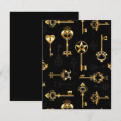 Carte Les Patters de Seamless avec Golden Keys (Devant / Derrière)