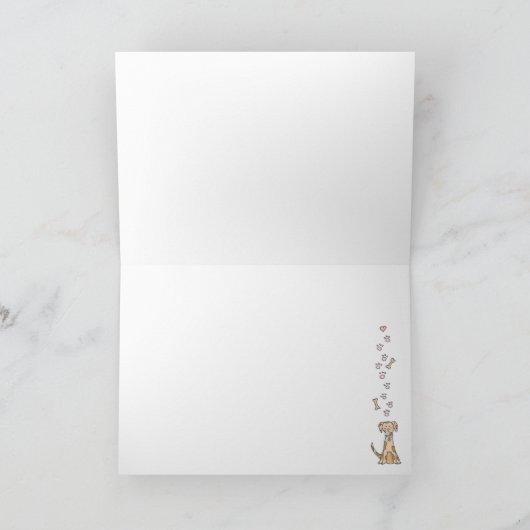 Carte Les pattes de chien (Intérieur)