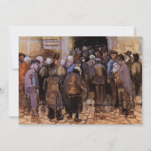 Carte Les pauvres et l'argent par Vincent van Gogh Invit