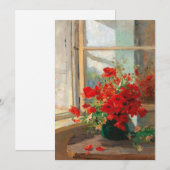 Carte Les pavots par la fenêtre | Olga Wisinger-Florian (Devant / Derrière)