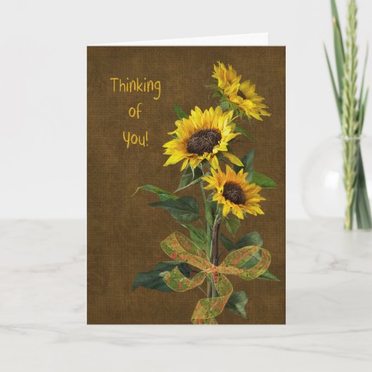 Carte Les pensées tournesol (Devant)