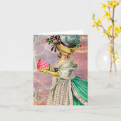 Carte Les Petits Gateaux Marie Antoinette Cupcake (Fleur jaune)