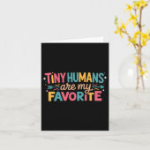 Carte Les petits humains sont mes préférés (Fleur jaune)