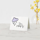 Carte les petits IWW Im désolé (Fleur jaune)