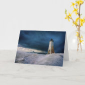 Carte Les phares | Frankfort Lighthouse Lake Michigan (Fleur jaune)