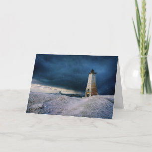 Carte Les phares Frankfort Lighthouse Lake Michigan