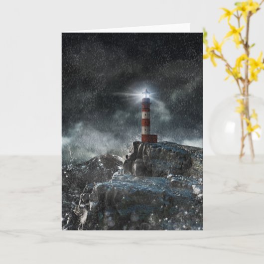 Carte Les phares | Phare dans la tempête (Fleur jaune)