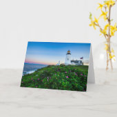 Carte Les phares | Point Lighthouse Bristol Maine (Fleur jaune)