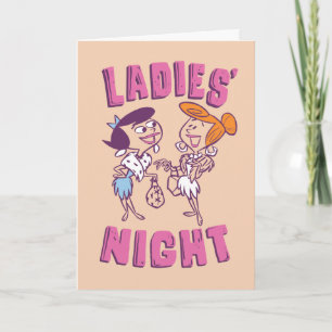 Carte Les Pierrafeu   Betty & Wilma - La nuit des dames