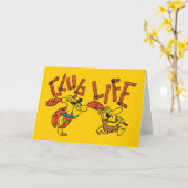 Carte Les Pierrafeu | Fred & Barney - Club Life (Fleur jaune)