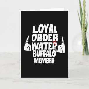 Carte Les Pierrafeu   Loyal Order Water Buffalo Membre