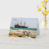 Carte Les pirates à Noël (Fleur jaune)