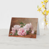 Carte Les pivoines | Alexandre Gamba de Preydour (Fleur jaune)