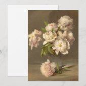 Carte Les pivoines dans un vase | Charles Ethan Porter (Devant / Derrière)