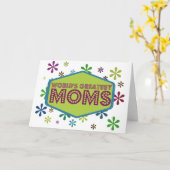 Carte Les plus grandes mamans du monde (Fleur jaune)