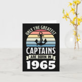 Carte Les plus grands capitaines Né en 1965 60e annivers (Fleur jaune)