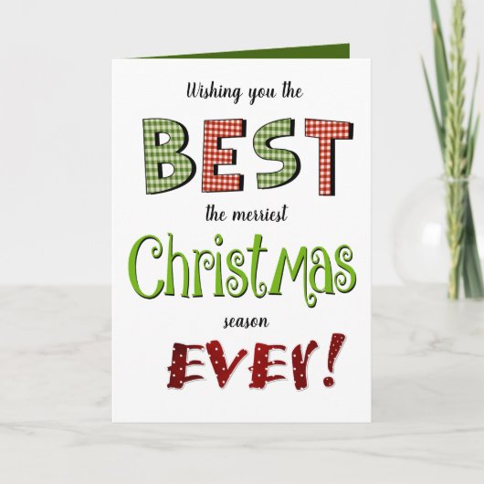 Carte Les plus jolies fêtes de Noël (Devant)