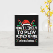 Carte Les Plus Probables À Jouer Jeu Vidéo Sur Noël Père (Fleur jaune)