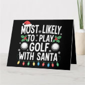 Carte Les Plus Probables De Jouer Au Golf Avec Père Noël (Devant)