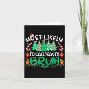 Carte Les Plus Susceptibles D'Appeler Père Noël Bruh Chr