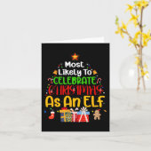 Carte Les plus susceptibles de célébrer Noël comme un el (Fleur jaune)