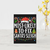 Carte Les Plus Susceptibles De Réparer Père Noël Sleigh  (Fleur jaune)