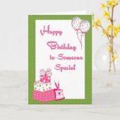 Carte Les Poisons de Birthday (Fleur jaune)