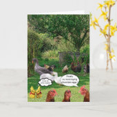 Carte Les poules et les œufs de Pâques (Fleur jaune)