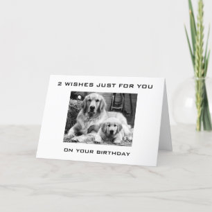CARTE LES POUPES FONT 2 SOUHAITS JUSTE POUR VOTRE ANNIVE
