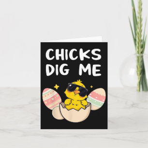 Carte Les Poussins Me Creusent Drôle Pâques Pour Les Gar