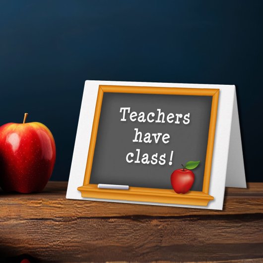 Carte Les professeurs ont de la classe !