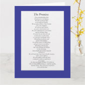 Carte Les promesses des AA (feuille de papier.) (Fleur jaune)