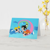 Carte Les Puissantes Filles Volent Dans Le Ciel (Fleur jaune)