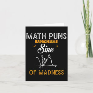 Carte Les Puns Maths De Calcul Drôle Sont La Première Si