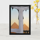 Carte Les Pyramides De Gizeh Depuis L'Hôtel Pyramisa (Fleur jaune)