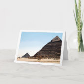Carte Les Pyramides de Gizeh, Le Caire, Égypte (Devant)