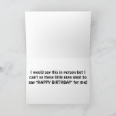 CARTE LES RABBITS ESPÈRENT DE VOUS SOUHAITER UN JOLI ANN (Intérieur)