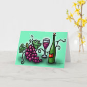 Carte Les raisins au vin (Fleur jaune)