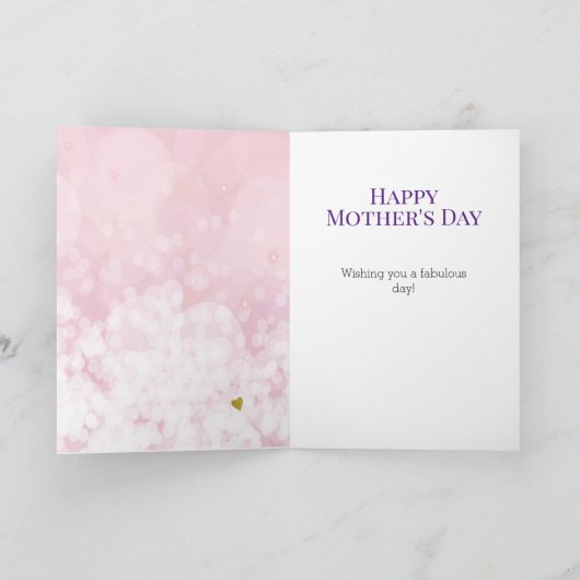 Carte Les raisons de la fête des mères pour lesquelles j (Intérieur)