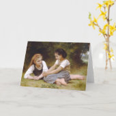 Carte Les ramasseurs d'écrou, William-Adolphe Bouguereau (Fleur jaune)