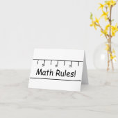 Carte Les règles mathématiques ! (Fleur jaune)