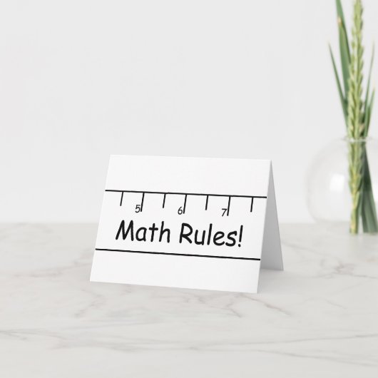 Carte Les règles mathématiques ! (Devant)